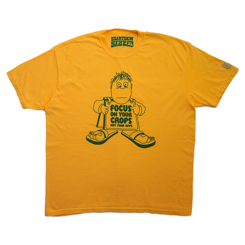 "FOCUS ON YOUR CROPS" TEE "YELLOW" XL