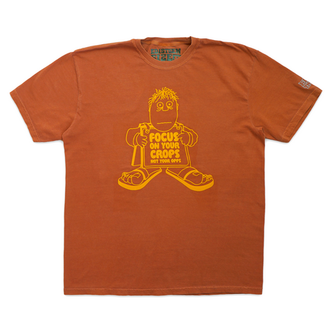 "FOCUS ON YOUR CROPS" TEE "TERRACOTTA" XL