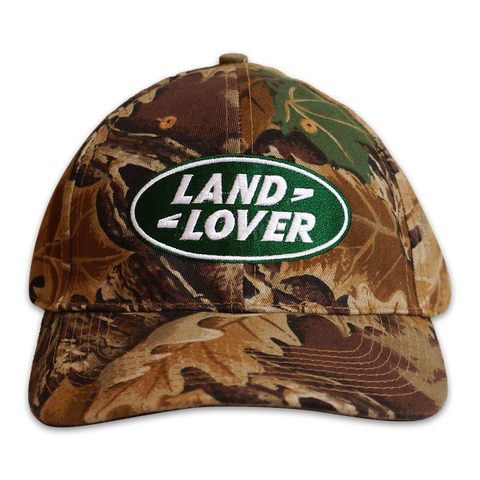 EMBROIDERED "LAND LOVER" LEAFY CAMO HAT