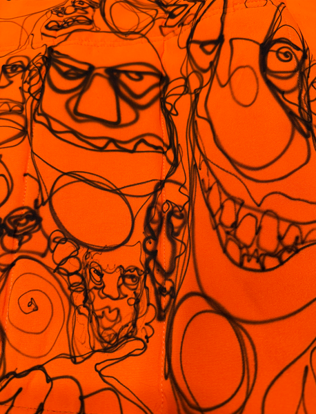 1 OF 1 VINTAGE AIRBRUSH TSEW CHARACTERS HUNTING JACKET