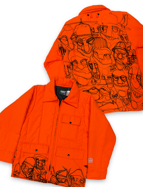 1 OF 1 VINTAGE AIRBRUSH TSEW CHARACTERS HUNTING JACKET