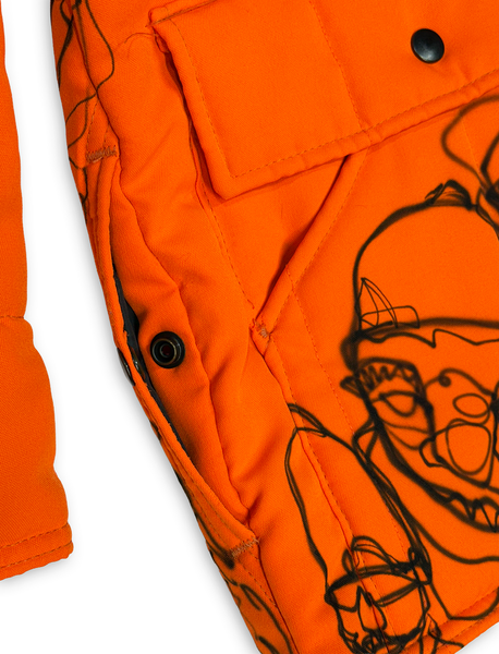 1 OF 1 VINTAGE AIRBRUSH TSEW CHARACTERS HUNTING JACKET