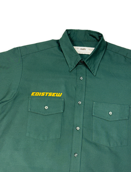 1 OF 1 VINTAGE AIRBRUSH TSEW ILLUSTRATION BUTTON DOWN WORK SHIRT