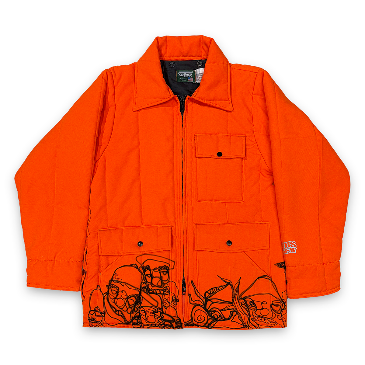 1 OF 1 VINTAGE AIRBRUSH TSEW CHARACTERS HUNTING JACKET