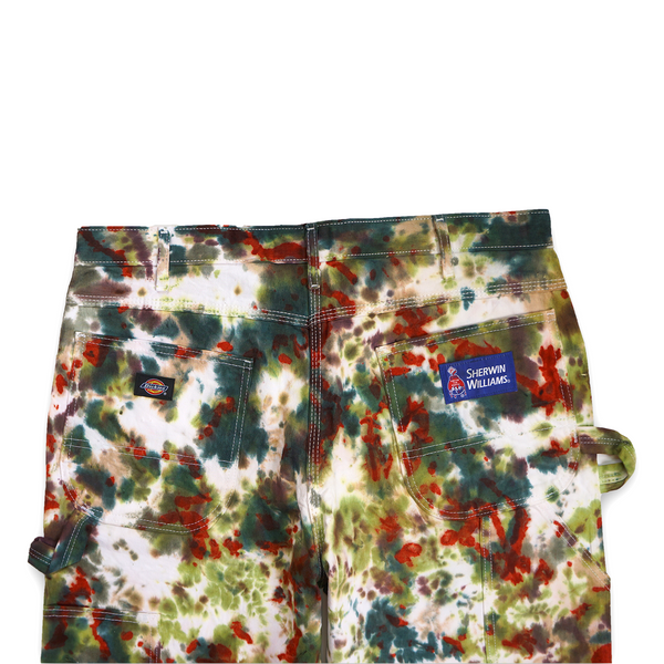 MADE TO ORDER TIE DYE SHERWIN WILLIAMS PAINTERS PANTS (RUSTY CAMO)