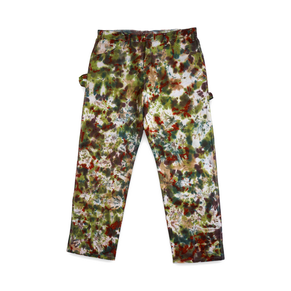 MADE TO ORDER TIE DYE SHERWIN WILLIAMS PAINTERS PANTS (RUSTY CAMO)