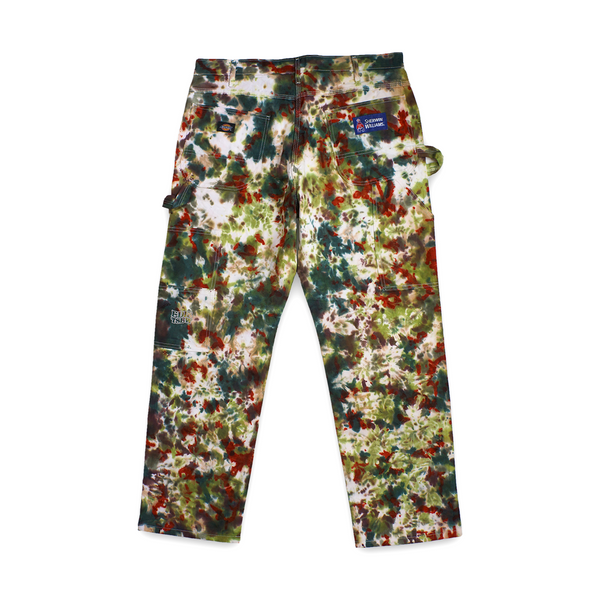 MADE TO ORDER TIE DYE SHERWIN WILLIAMS PAINTERS PANTS (RUSTY CAMO)