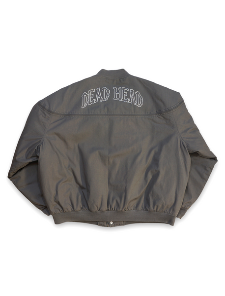 1 OF 1 "EDISTSEW X ALL MY HATS ARE DEAD" REFLECTIVE BOMBER JACKET SMOKE GREY