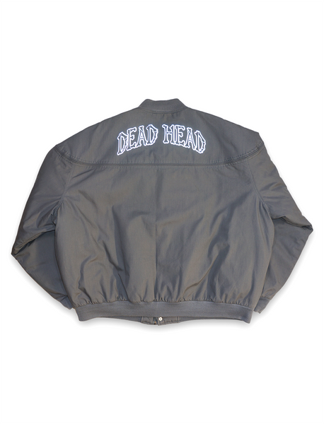 1 OF 1 "EDISTSEW X ALL MY HATS ARE DEAD" REFLECTIVE BOMBER JACKET SMOKE GREY