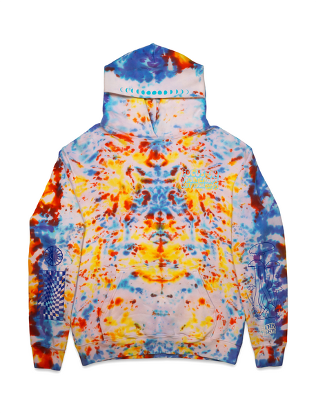 HEAVYWEIGHT MADE IN USA "FOCUS ON YOUR CROPS" HOODIE (FIRE IN THE SKY) LARGE