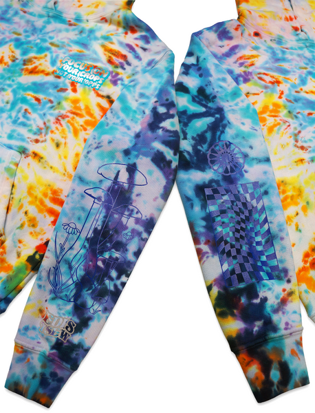 HEAVYWEIGHT MADE IN USA "FOCUS ON YOUR CROPS" HOODIE (TROPICAL STORM) SMALL