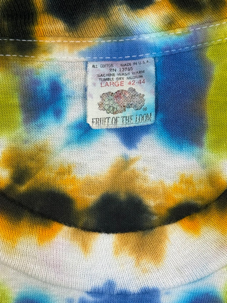 1 OF 1 VINTAGE "DNA" TIE DYE TEE #3 1980 FRUIT OF THE LOOM