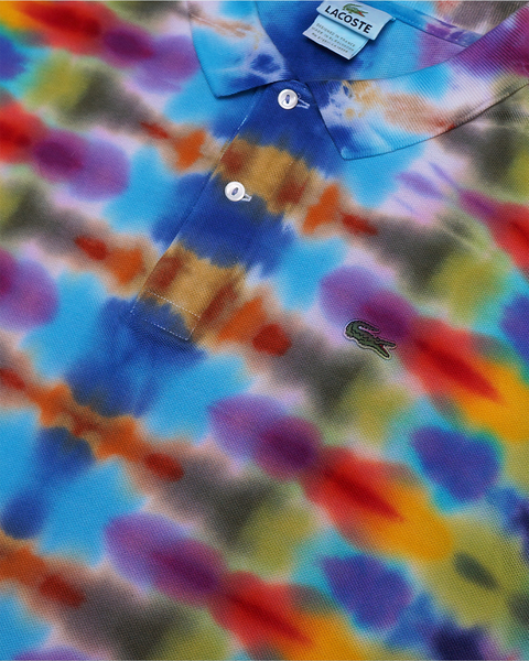 1 OF 1 LS LACOSTE DNA TIE DYE POLO