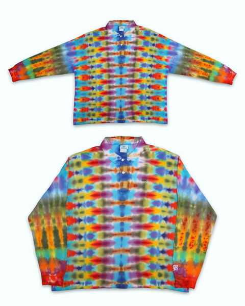 1 OF 1 LS LACOSTE DNA TIE DYE POLO