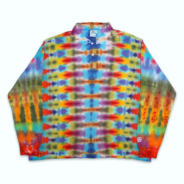 1 OF 1 LS LACOSTE DNA TIE DYE POLO