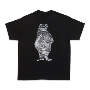 "NO TIME TO HATE" SS TEE 2025 "METALLIC ON BLACK"