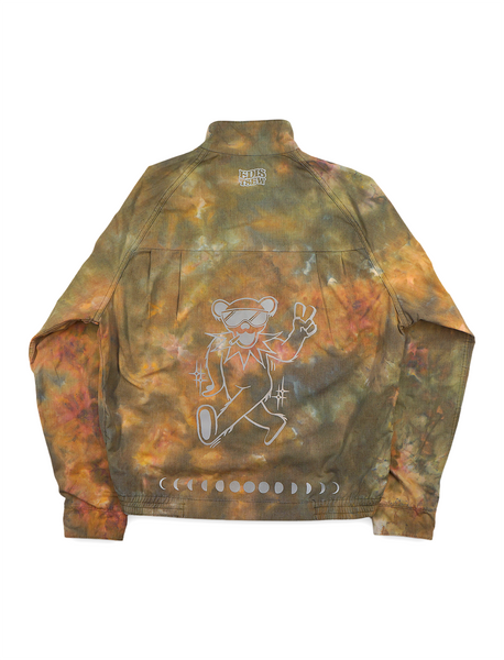 1 OF 1 VINTAGE "EDISTSEW X ALL MY HATS ARE DEAD" ICE DYED JACKET
