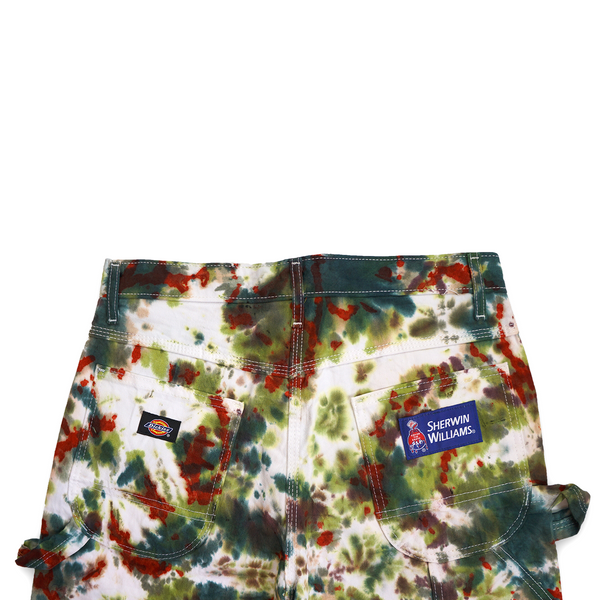 MADE TO ORDER TIE DYE SHERWIN WILLIAMS PAINTERS PANTS (RUSTY CAMO)