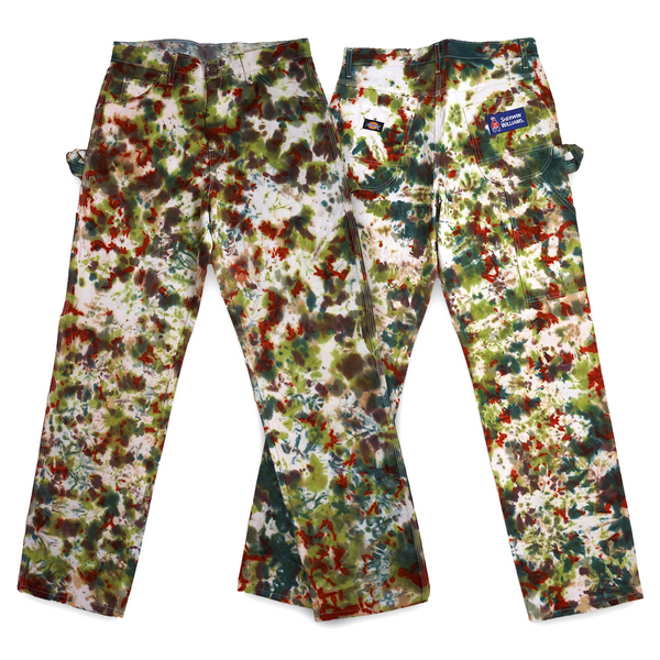 1 OF 1 RUSTY CAMO TIE DYE SHERWIN WILLIAMS PAINTERS PANTS #6