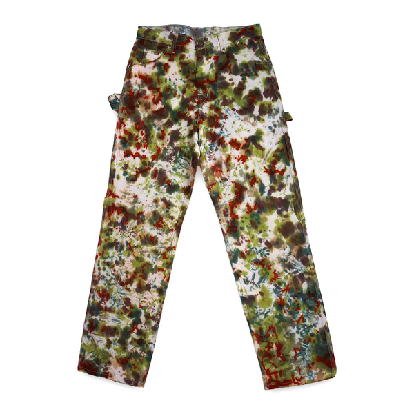 MADE TO ORDER TIE DYE SHERWIN WILLIAMS PAINTERS PANTS (RUSTY CAMO)