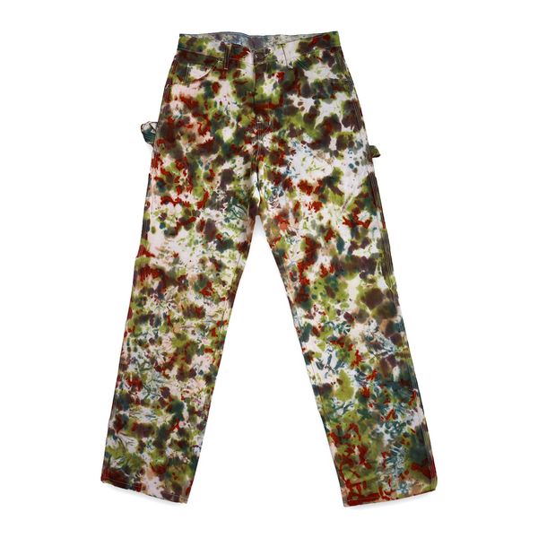 1 OF 1 RUSTY CAMO TIE DYE SHERWIN WILLIAMS PAINTERS PANTS #6