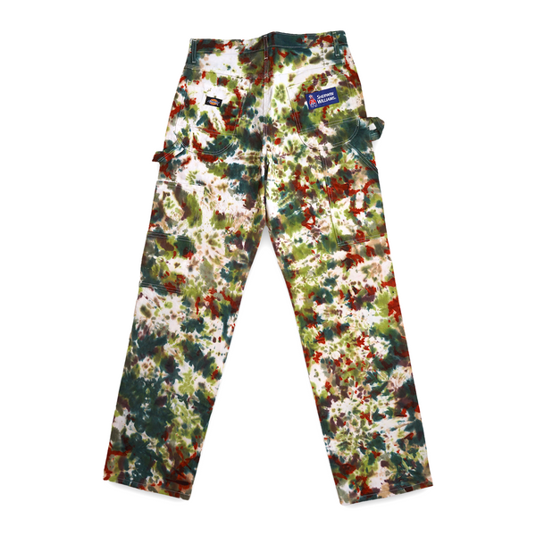 MADE TO ORDER TIE DYE SHERWIN WILLIAMS PAINTERS PANTS (RUSTY CAMO)