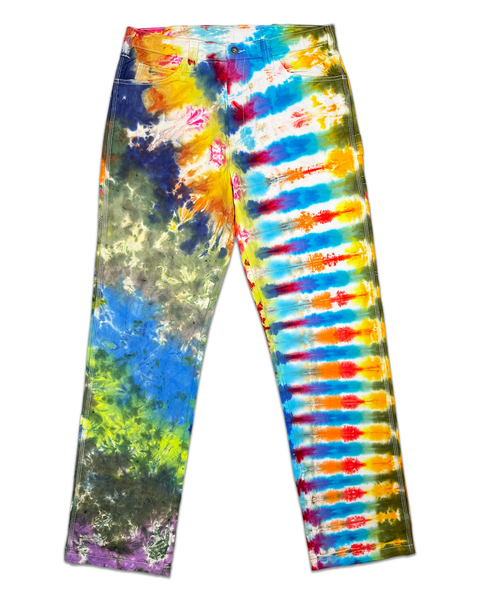 1 OF 1 TIE DYE SHERWIN WILLIAMS PAINTERS PANTS #6 (DNA)