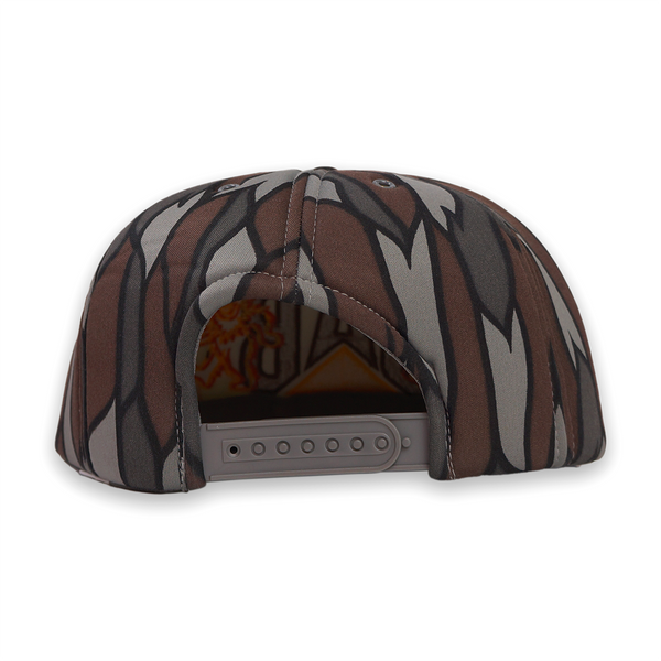 1 OF 1 VINTAGE FOAM "DAB BEARS" TRUCKER SNAPBACK HAT (TREE BARK CAMO)