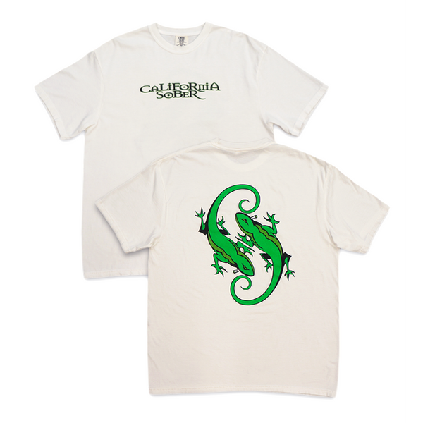 "CALIFORNIA SOBER" SS TEE (WHITE) ***PRE SALE***