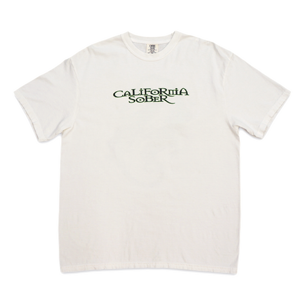 "CALIFORNIA SOBER" SS TEE (WHITE) ***PRE SALE***