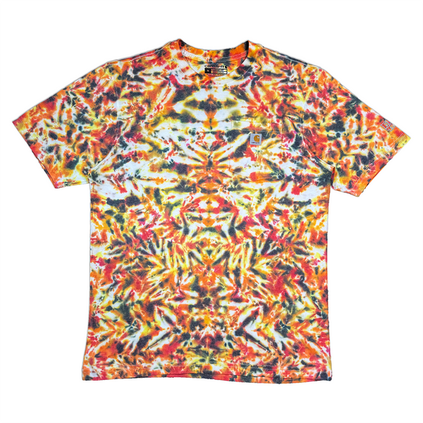 TIE DYE SS CARHARTT POCKET TEE - MEDIUM
