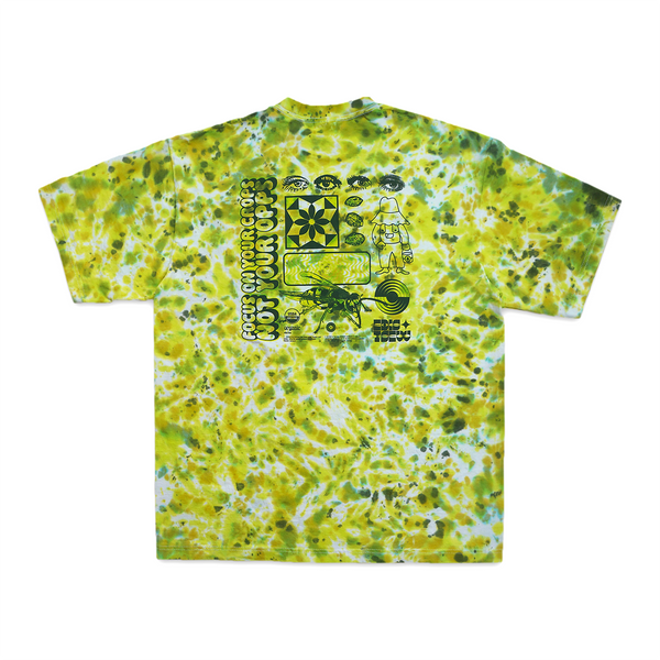 "FOCUS ON YOUR CROPS" SS TIE DYE TEE