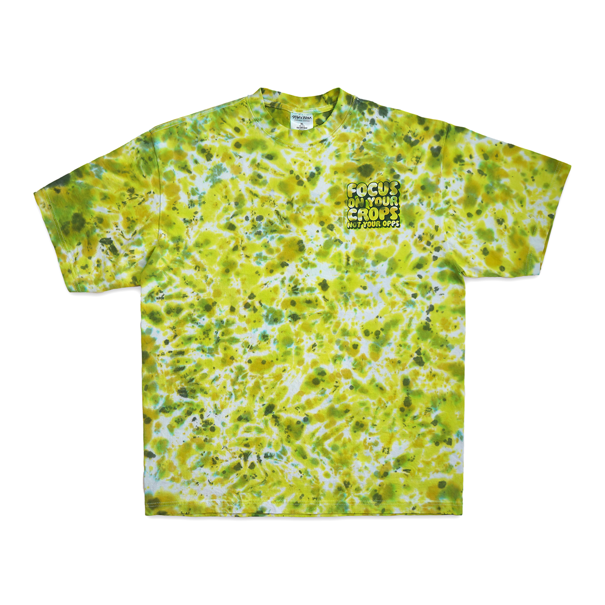 "FOCUS ON YOUR CROPS" SS TIE DYE TEE