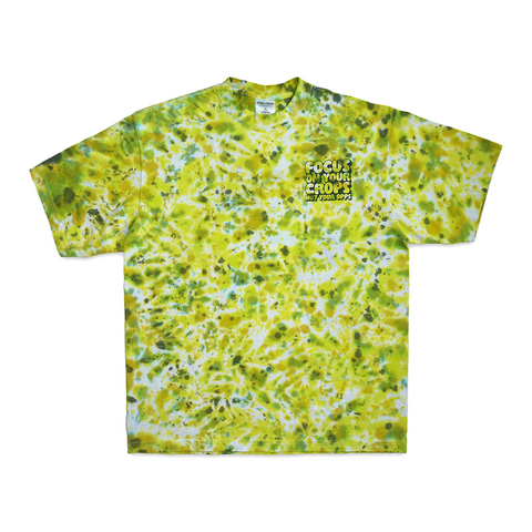 "FOCUS ON YOUR CROPS" SS TIE DYE TEE