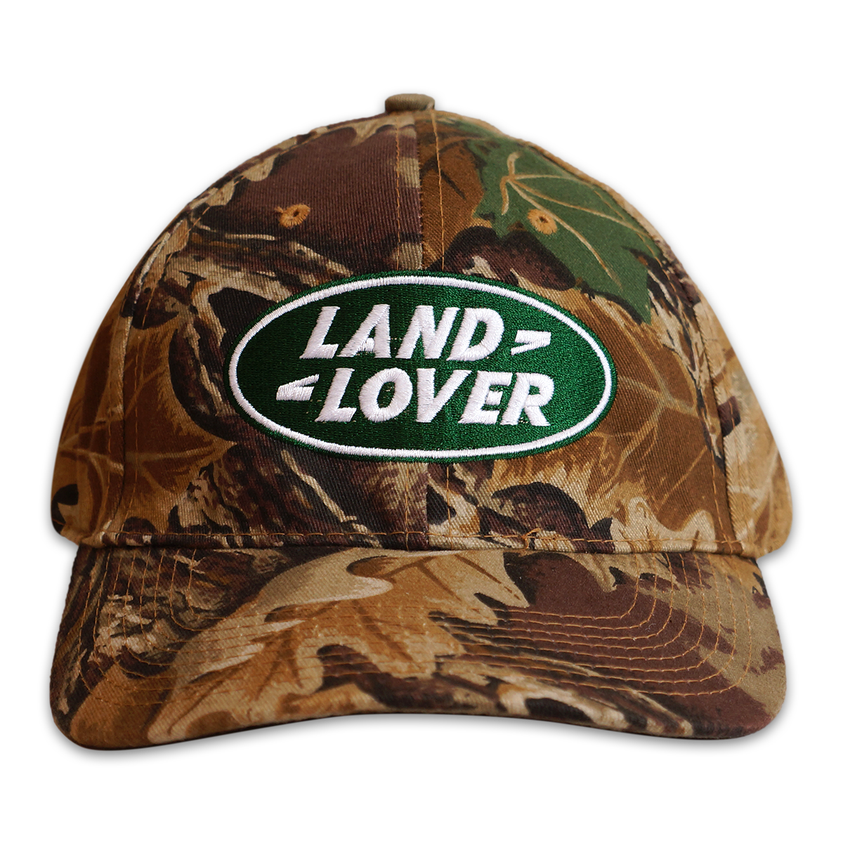 EMBROIDERED "LAND LOVER" LEAFY CAMO HAT