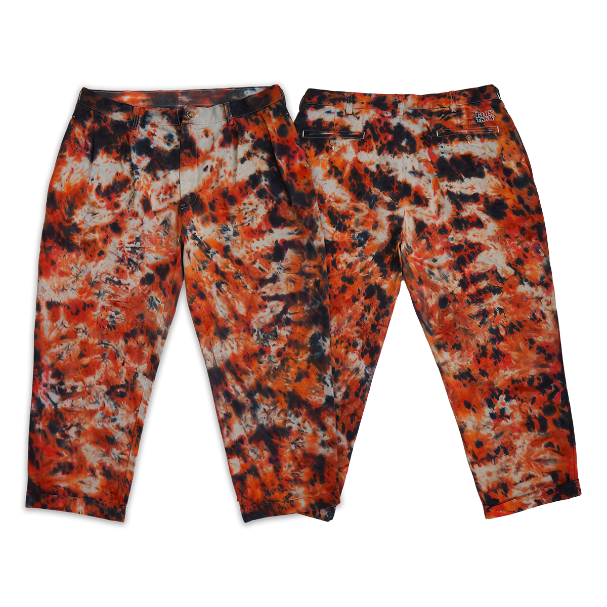 1 OF 1 TIE DYE POLO KHAKI DRESS PANTS (LAVA ROCK)