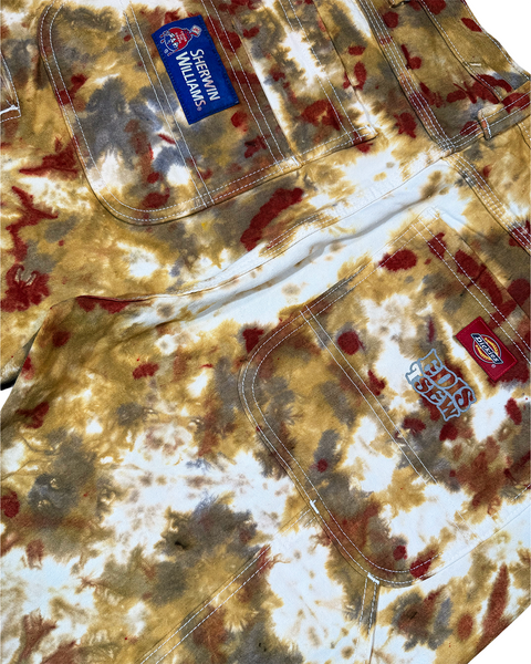 1 OF 1 TIE DYE SHERWIN WILLIAMS PAINTERS PANTS #4 (DESERT SAND)