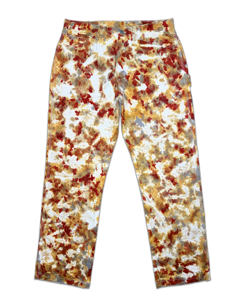 1 OF 1 TIE DYE SHERWIN WILLIAMS PAINTERS PANTS #4 (DESERT SAND)