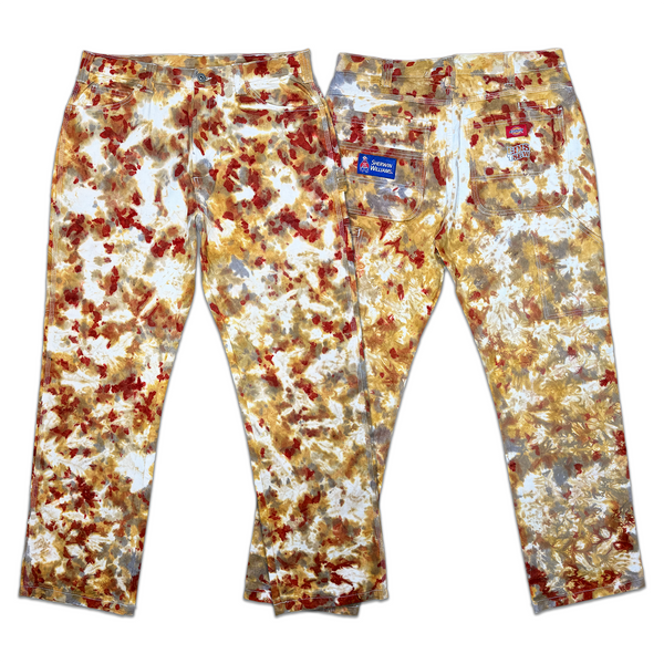 1 OF 1 TIE DYE SHERWIN WILLIAMS PAINTERS PANTS #4 (DESERT SAND)