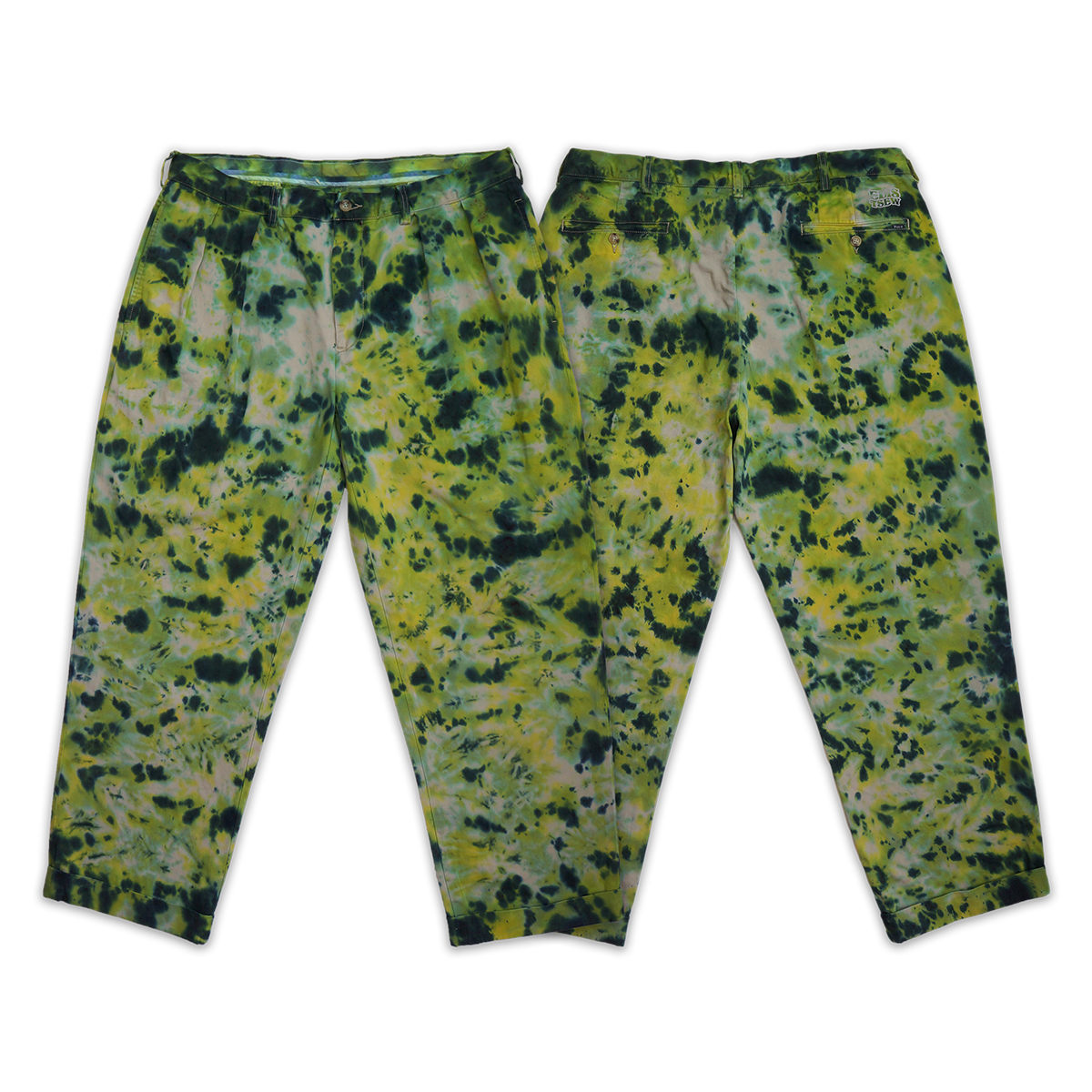 1 OF 1 TIE DYE POLO KHAKI DRESS PANTS (MOSSY SWAMP)