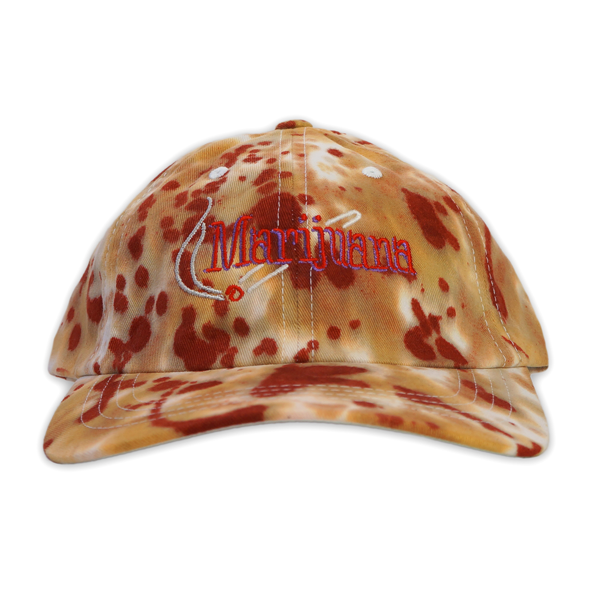 "MARI" TIE DYE HAT (PURPLE & RED)