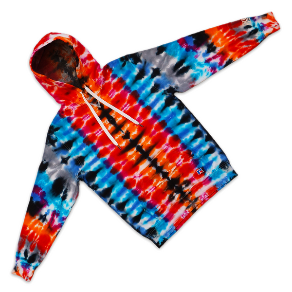 1 OF 1  “VOLCANO” TIE DYE HOODIE