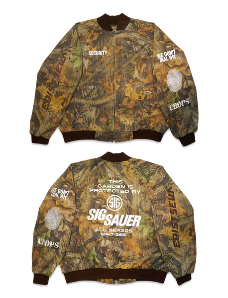 1 OF 1 VINTAGE ADVANTAGE TIMBER CAMO "FARM SECURITY" HUNTING JACKET