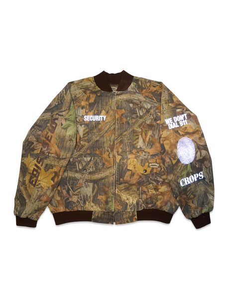 1 OF 1 VINTAGE ADVANTAGE TIMBER CAMO "FARM SECURITY" HUNTING JACKET