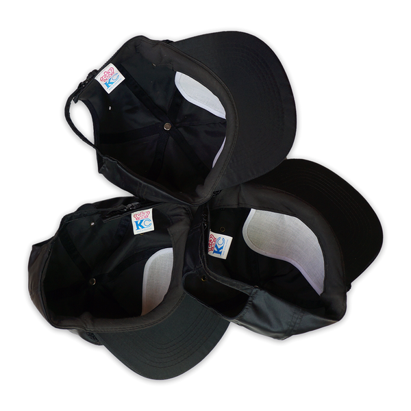 VINTAGE DS "MALCOM X" SATIN CAP (BLACK)