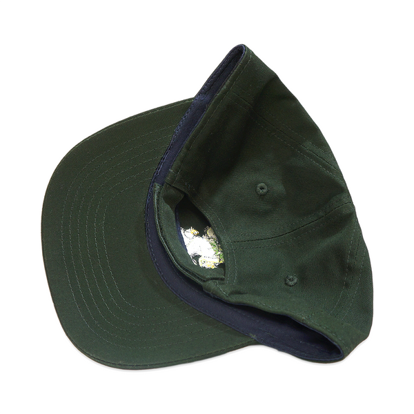 1 OF 1 VINTAGE NOS UPCYCLED "PEACE BEAR" CAP HUNTER GREEN