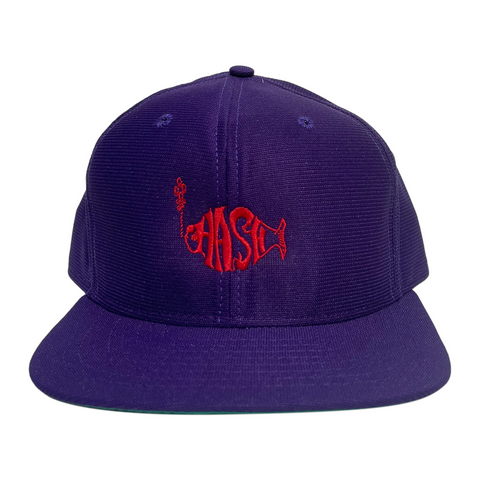 VINTAGE DS "RATHER BE FISHING" NEW ERA CAP RED PURPLE