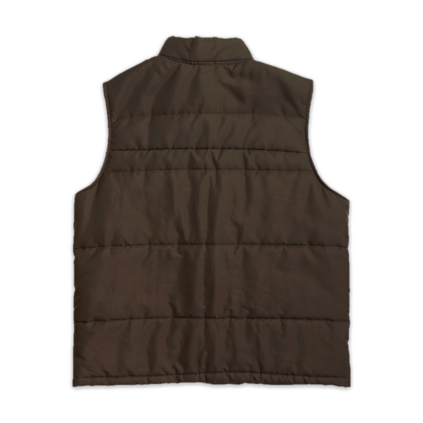 VINTAGE 1980'S "PUFFER" VEST (BROWN) LARGE