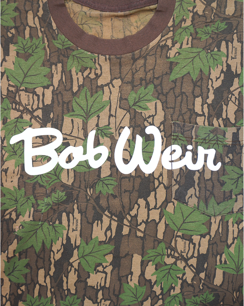 1 OF 1 UPCYCLED VINTAGE TREBARK CAMO "Bob Weir" POCKET TEE