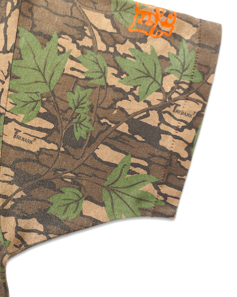 1 OF 1 UPCYCLED VINTAGE TREBARK CAMO "Bob Weir" POCKET TEE